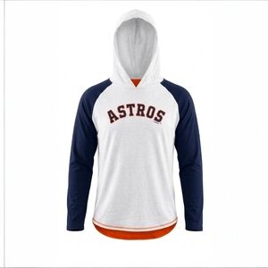 Houston Astros Fanatics Raglan Long Sleeve Hoodie - Men's/Unisex
